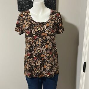 Anthropologie Scotch and Soda Harvest Floral Print Fall TShirt Top Size M